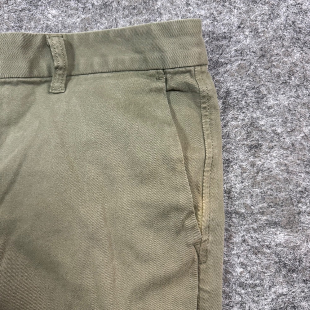 Outerknown SEA Legs Pants Mens 34 Olive Green Organic Cotton Slim Fit Chino - Picture 8 of 8
